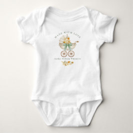 Body Para Bebê Feito com Amor Carruagem Vintage Baby Bodysuit