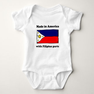 Body Para Bebê Feito em América com peças filipinas
