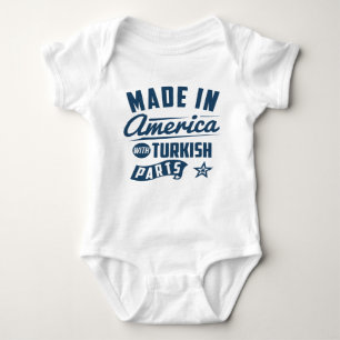 Body Para Bebê Feito em América com peças turcas