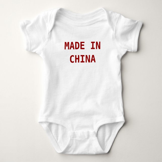 BODY PARA BEBÊ FEITO EM CHINA (Frente)