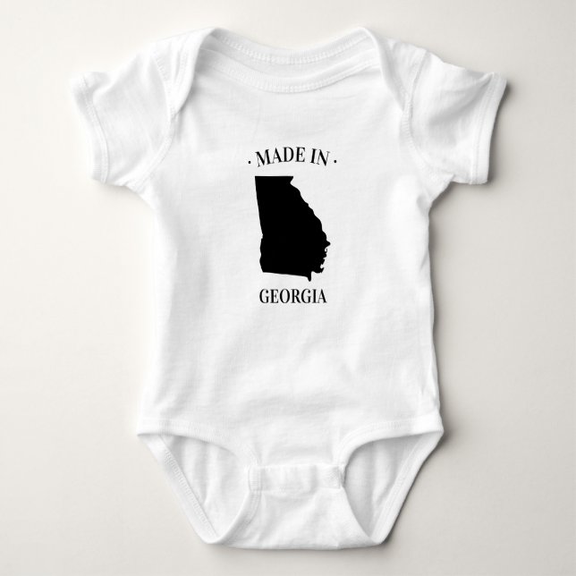 Body Para Bebê Feito em Georgia GA Baby Bodydress (Frente)