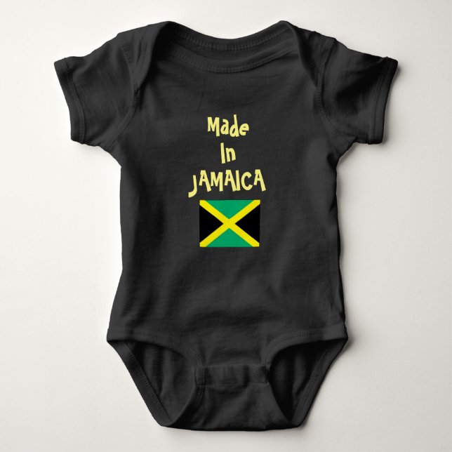 Body Para Bebê Feito em Jamaica - bebê uma parte (Frente)