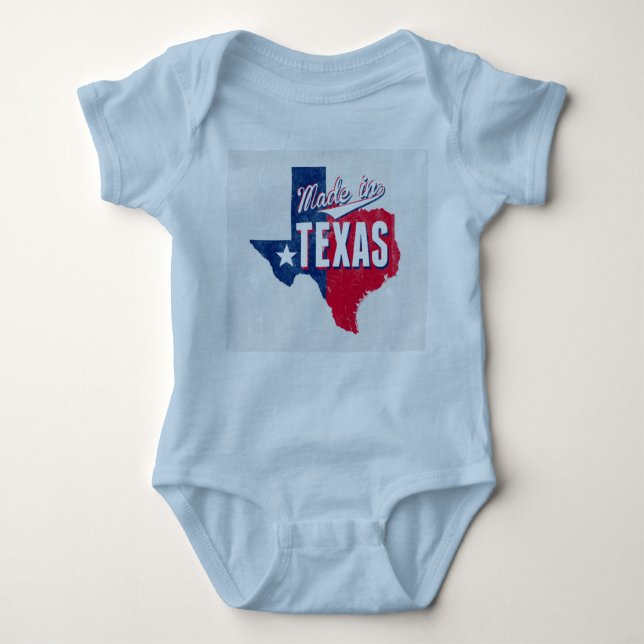 Body Para Bebê "Feito em Texas " (Frente)