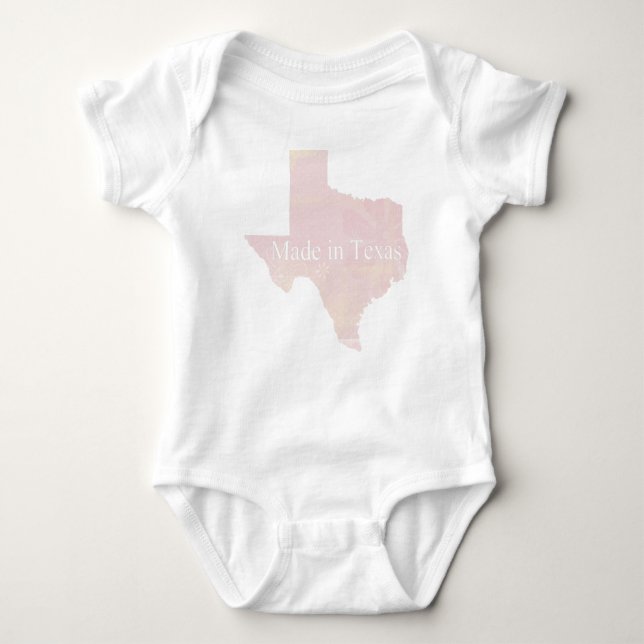 Body Para Bebê Feito em Texas Girl Creeper Criança Romper (Frente)
