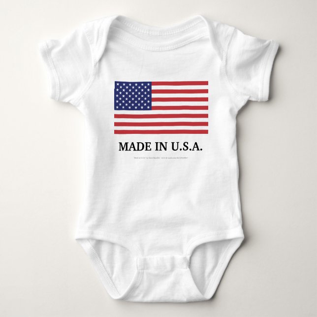 BODY PARA BEBÊ FEITO NOS EUA (Frente)