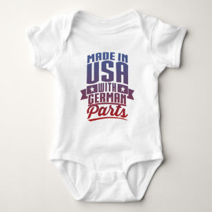Body Para Bebê Feito nos EUA com peças alemãs