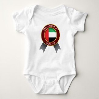 Body Para Bebê Feito nos UAE, bandeira abstrata dos UAE, árabe