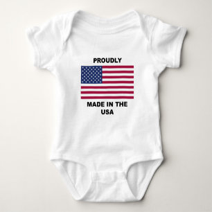 Body Para Bebê Feito orgulhosa nos EUA