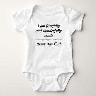 Body Para Bebê Feito temìvel e maravilhosamente