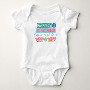 Body Para Bebê Felicidade está assistindo aos AMIGOS™ de novo e d