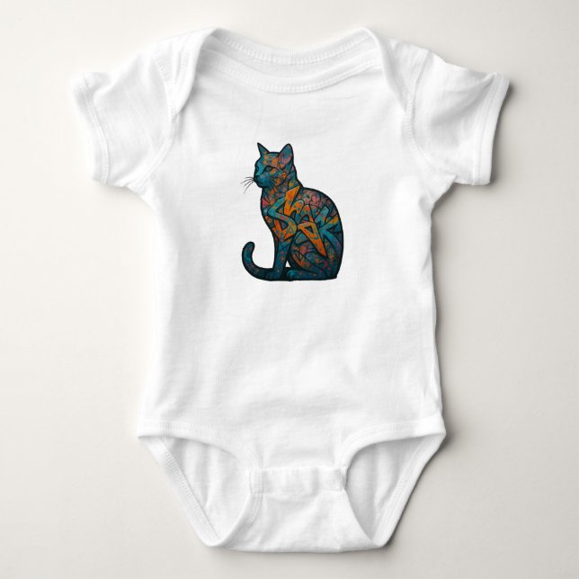 Body Para Bebê Feline Inferno (Frente)