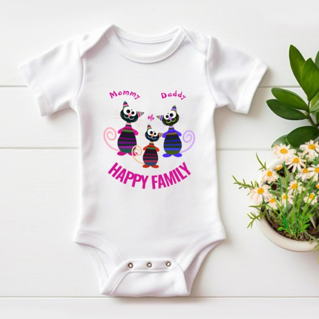 Body Para Bebê Felinos coloridos (Criador carregado)