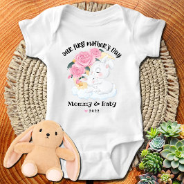 Body Para Bebê Feliz 1º Dia das Mães Bebê Bodysuit