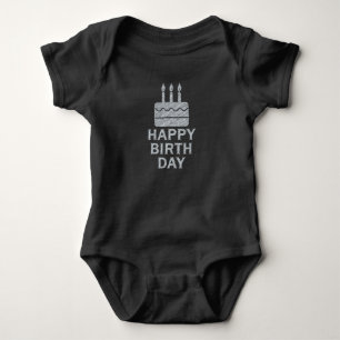 Body Para Bebê Feliz aniversário