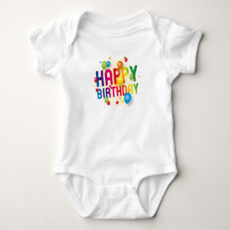 Body Para Bebê Feliz aniversário