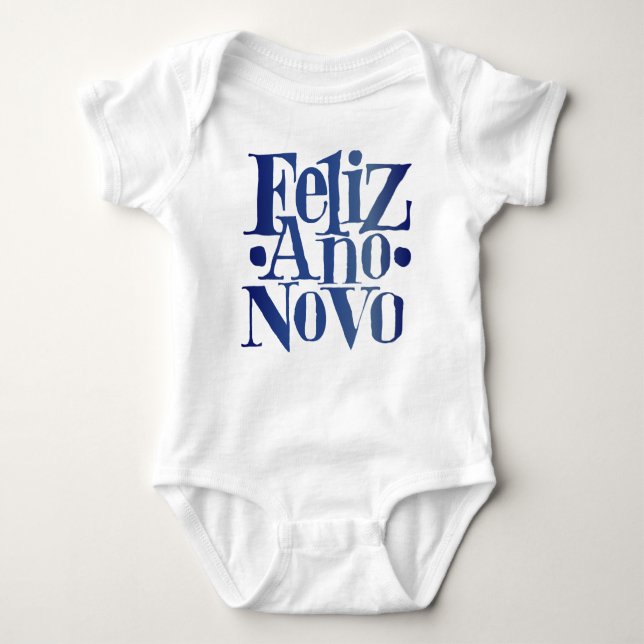 Body Para Bebê Feliz Ano Novo (Frente)