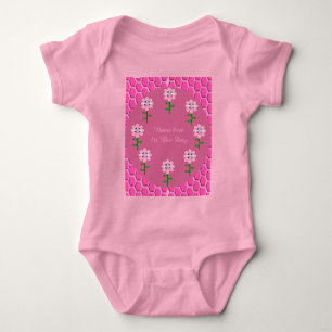 Body Para Bebê Feliz Dia da Abelha Menina Rosa Bumblebee de Anive