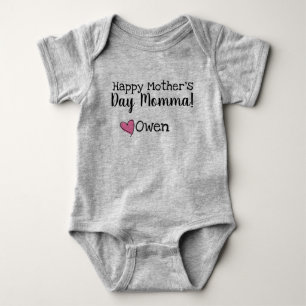Body Para Bebê Feliz dia das mães
