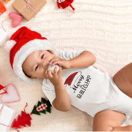 Body Para Bebê Feliz e Brilho com o Natal