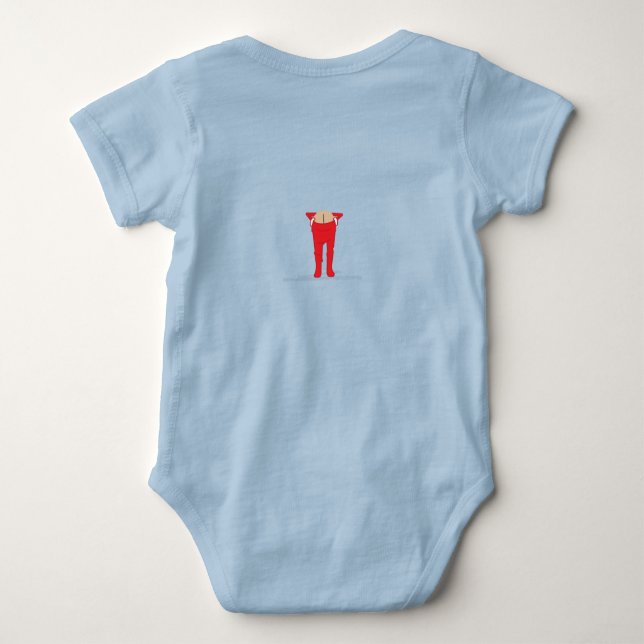 Body Para Bebê Feliz Elf'n Natal T-Shirt (Verso)