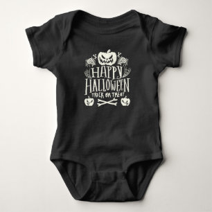 Body Para Bebê Feliz Halloween 2023 - Temporada Assustadora