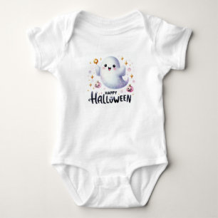 Body Para Bebê Feliz Halloween Ghost