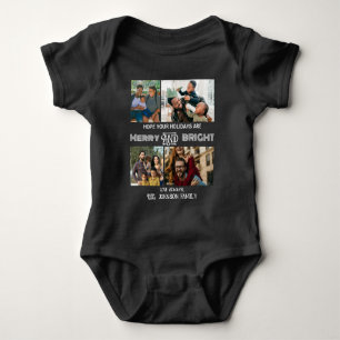 Body Para Bebê Feliz moderna e foto da família brilhante