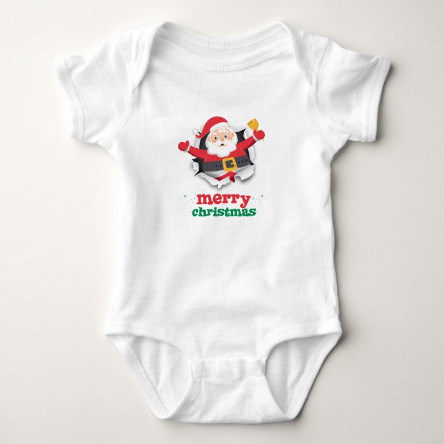 Body Para Bebê feliz natal (Frente)