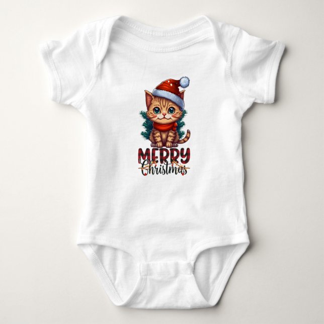 Body Para Bebê Feliz Natal (Frente)