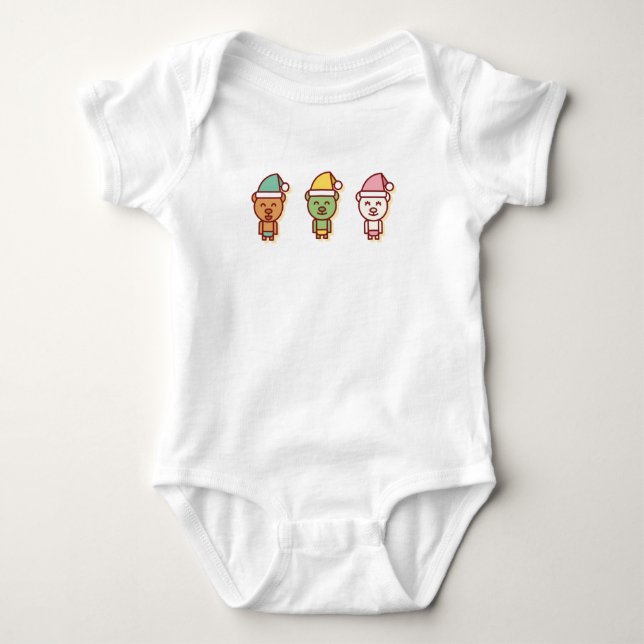 Body Para Bebê feliz natal (Frente)
