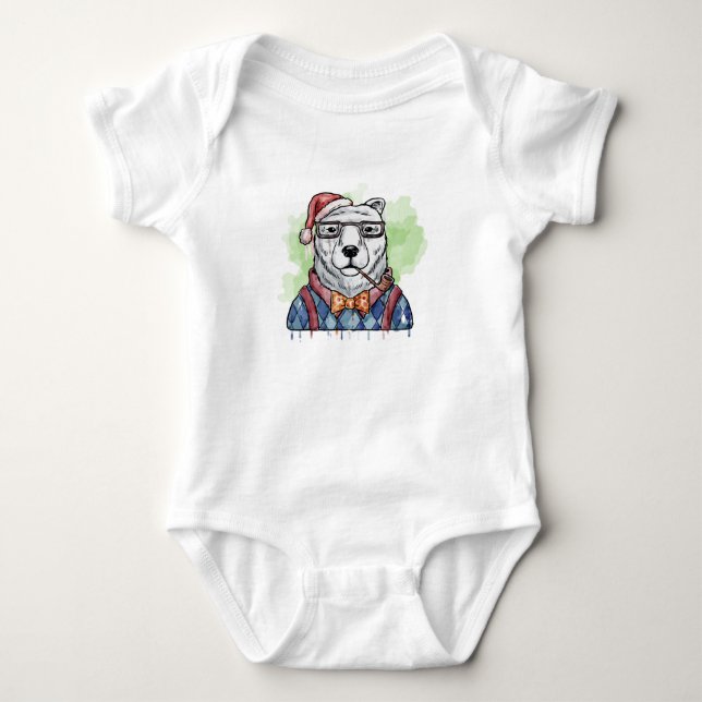 Body Para Bebê feliz natal (Frente)