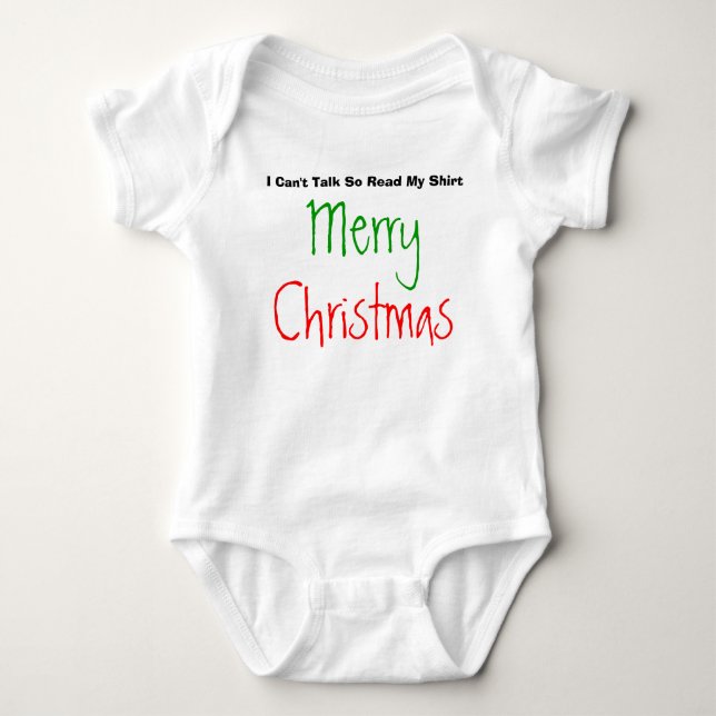 Body Para Bebê Feliz Natal (Frente)