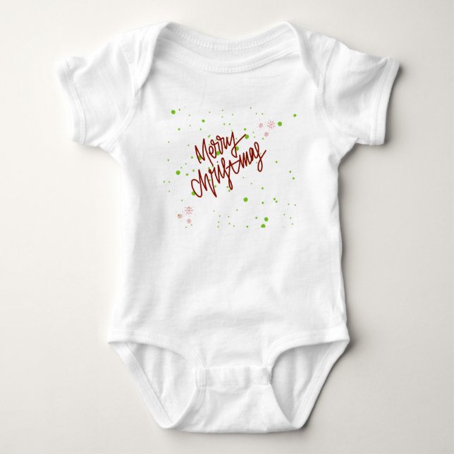Body Para Bebê Feliz natal  (Frente)