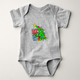 Body Para Bebê Feliz Natal 2022 T-Shirt, HoHo Natal
