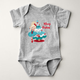 Body Para Bebê Feliz Natal Bebê Roupa