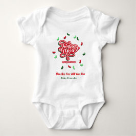 Body Para Bebê Feliz Natal Pensando em Você Personalizar