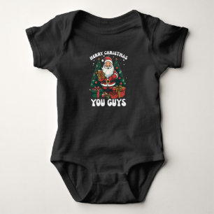 Body Para Bebê Feliz Natal Pessoal Papai Noel