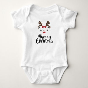 Body Para Bebê Feliz Natal, presente de Natal, presente de chá de
