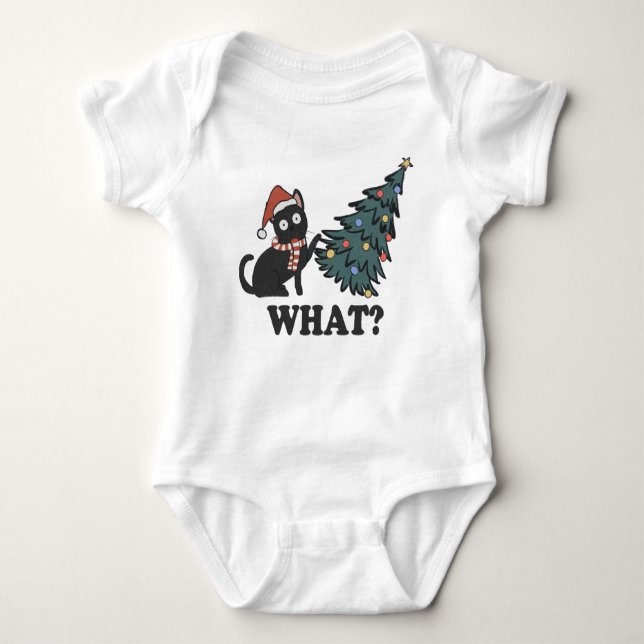Body Para Bebê Feliz Natal White Baby Jersey (Frente)