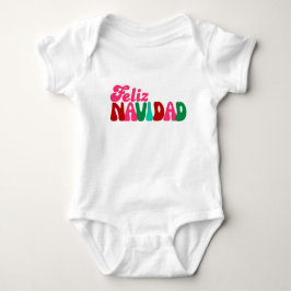 Body Para Bebê Feliz Navidad - Cores Divertidas 