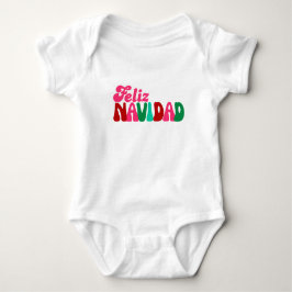 Body Para Bebê Feliz Navidad - Divertidas Cores