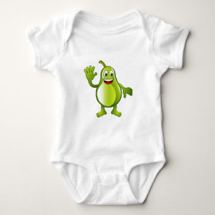 Body Para Bebê Feliz personagem de fruta de pera