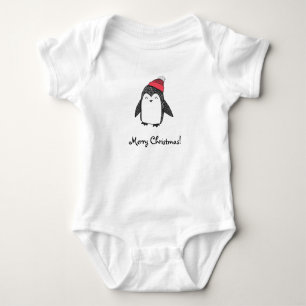 Body Para Bebê Feliz Pinguim Feliz Feliz Feliz de Natal Feliz