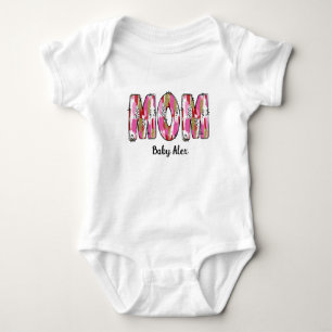 Body Para Bebê feliz primeiro dia das mães '' mamãe ''