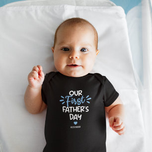 Body Para Bebê Feliz Primeiro Dia dos Pais