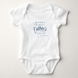 Body Para Bebê Feliz Primeiro Dia dos Pais Personalizado