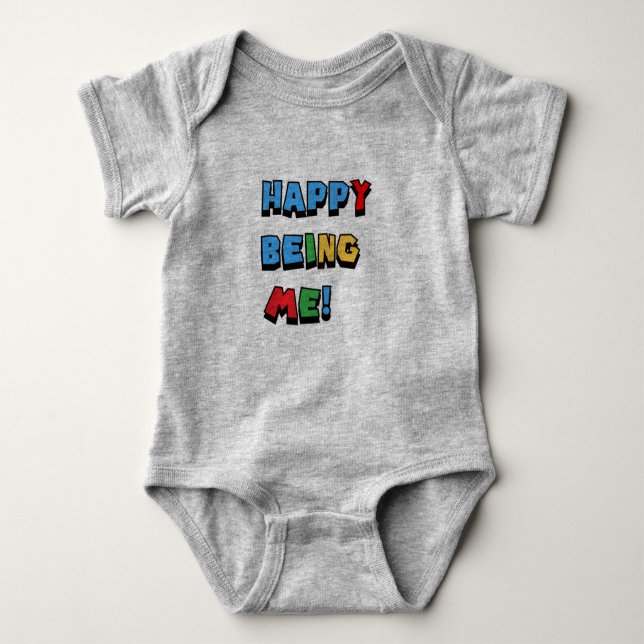 Body Para Bebê Feliz Ser Eu (Frente)