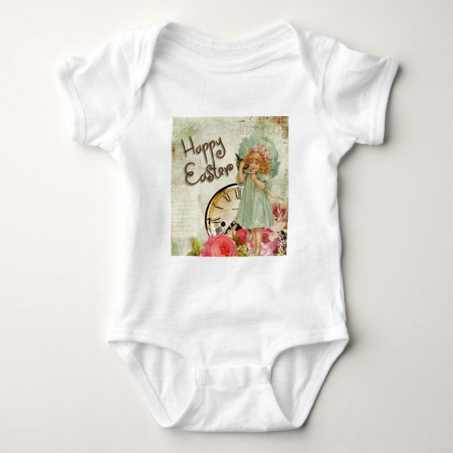 Body Para Bebê felz pascoa (Frente)