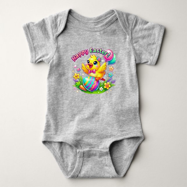 Body Para Bebê Felz pascoa Baby Bodydress (Frente)