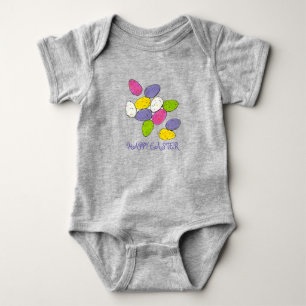 Body Para Bebê Felz pascoa Doces Ovos De Leite Maltado